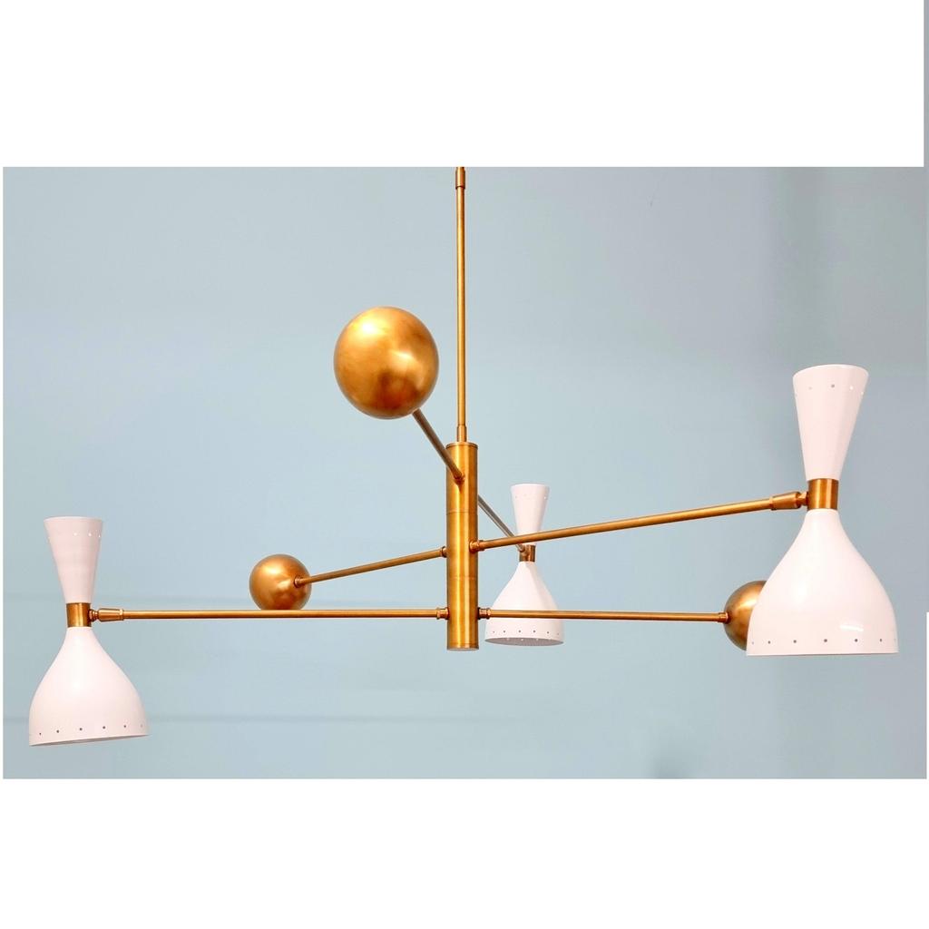 Moderní stínidla s otočnými vyváženými rameny, závěsné svítidlo Stilnovo Design, prémiová stínidla, lustr Sputnik pro všechny typy stropů