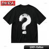 UNIsexs Breathable Classic TShirt Bold White Mystery Symbol Design Cotton Tee Graphic Urban Minimalist Clothing Graphic Urban