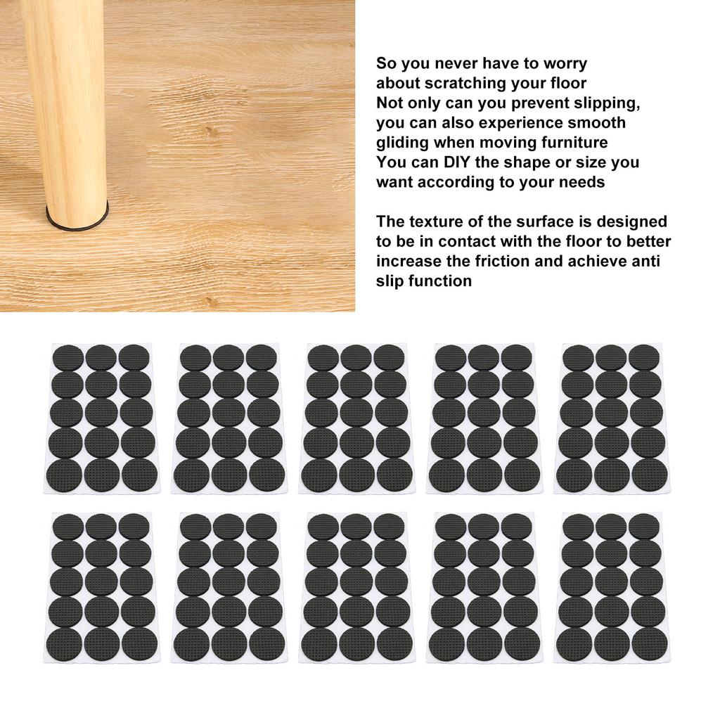 Foam Furniture Pads Thicken Prevent Slip Reduce Noise Floor Protection Self Adhesive Chair Leg Pads Round