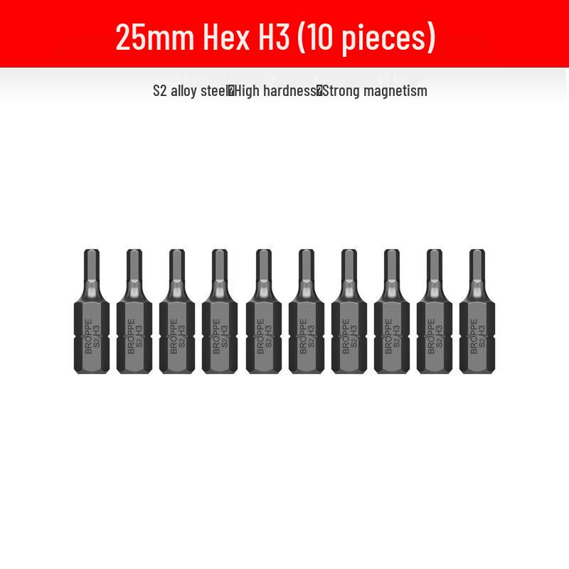 Compact Electric Screwdriver Bit Set: Phillips, Slotted, Torx, Hex, Strong Magnetic Power Drill, S2 Magnetic Bits.