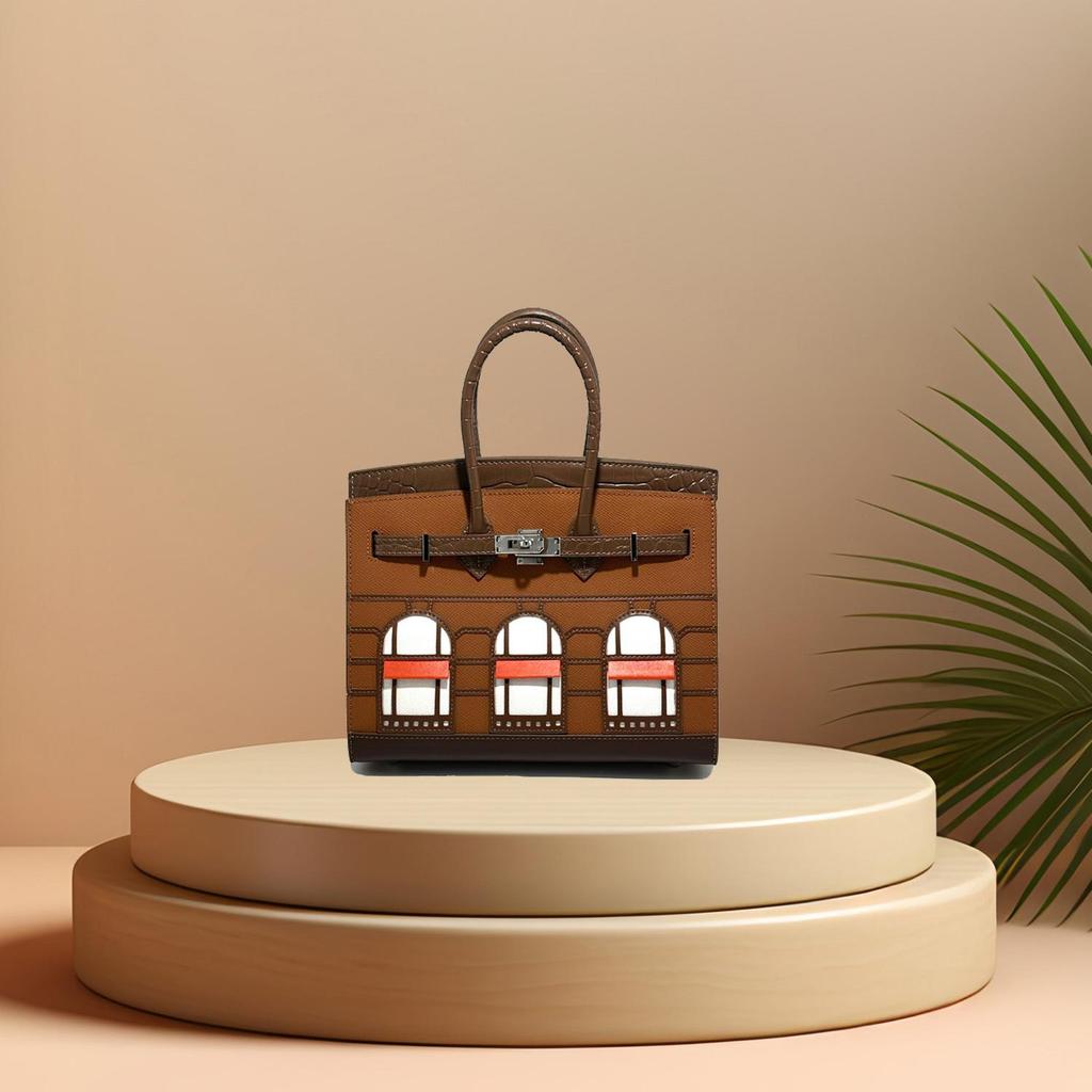 New Style High-Grade Sense Crocodile Pattern Real Leather Bag Luxury Fashion Versatile Single Shoulder Crossbody Bag Cross-Border Bulk