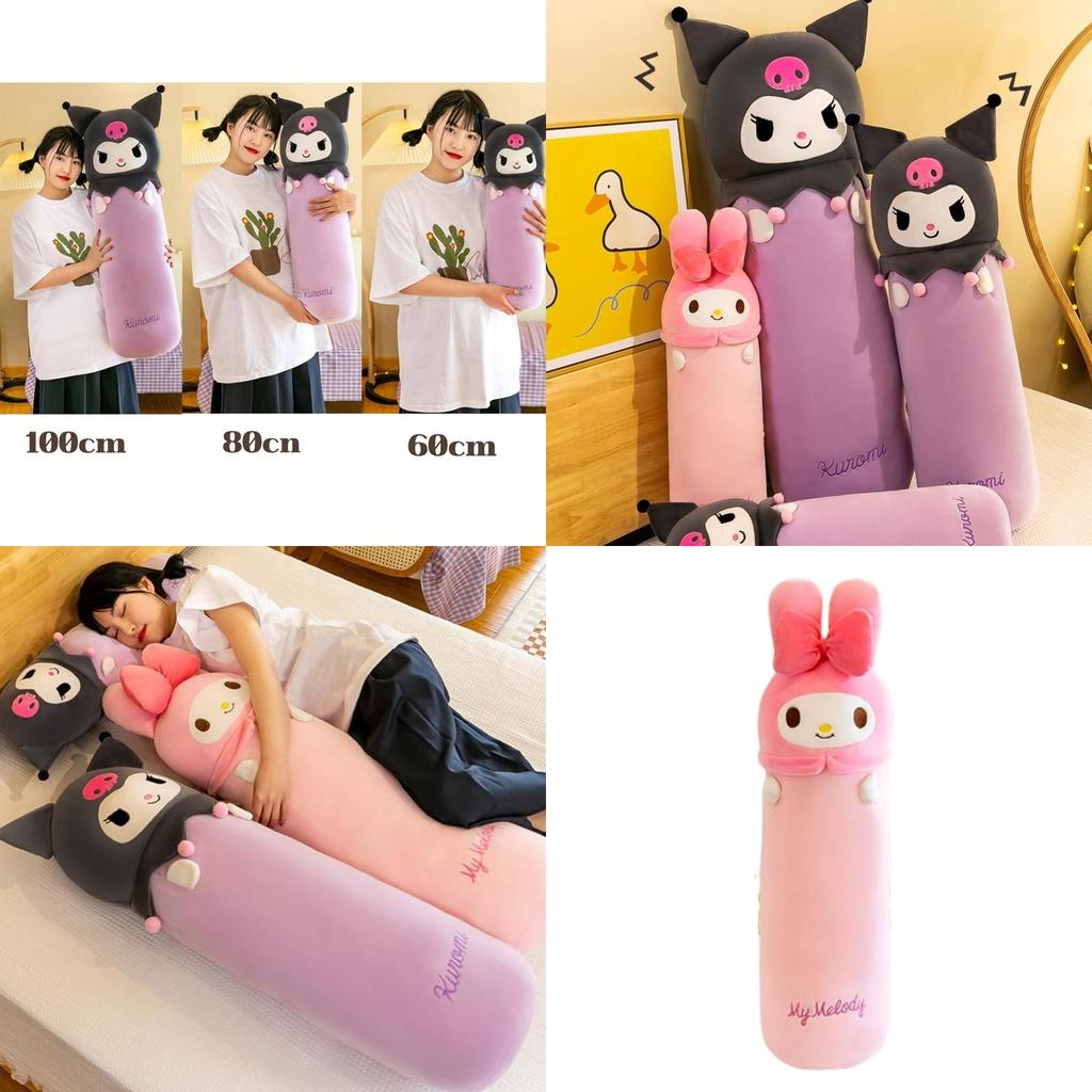 Kuromi My Melody Long Throw Pillow Cushion Plush Toy Soft Stuffed Doll Xmas Gift Perfect For Cuddles And Snuggles!