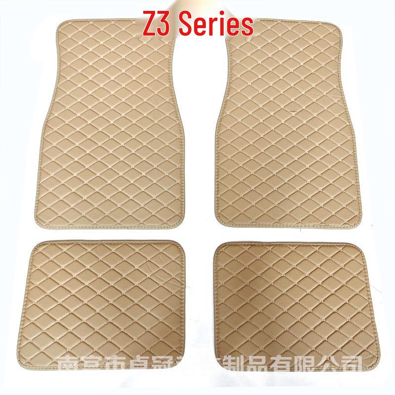 PVC Leather Quilted Car Floor Mats for Right-Hand Drive Vehicles