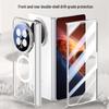 Honor Magic V6 Transparent Magnetic Foldable Phone Case with Lens Holder - Full Coverage Anti-Drop Protection for Men