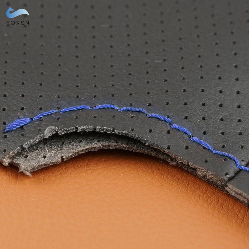 For VW Touareg Phaeton 2002 2003 2004 2005 2006 2007 2008-2010 Car DIY Ized Interior Accessories Steering Wheel Cover Trim