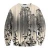 Men's Casual Fashion Printed Round Neck Pullover Sweatshirt