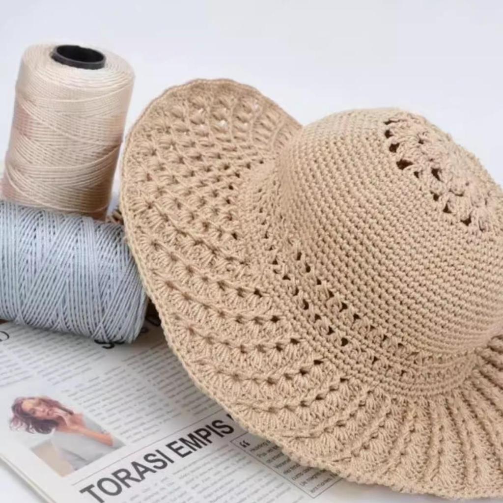 Sac en laine épaisse tricoté à la main avec du fil de soie glacée à 3 plis, Chapeau d'été au crochet DIY, Chaussures et Coussin de siège