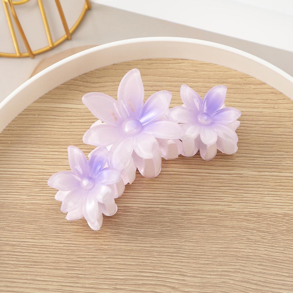 1pc Novelty Candy-colored Flower Hair Clip, Egg Flower Hair Claw, Updo Shark Clip Hair Decoration