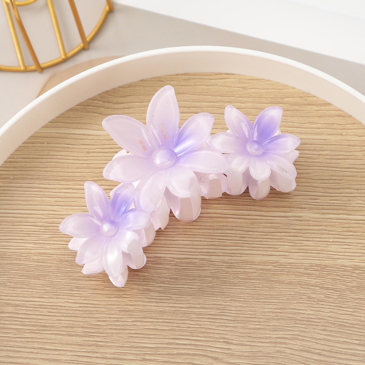 

1pc Novelty Candy-colored Flower Hair Clip, Egg Flower Hair Claw, Updo Shark Clip Hair Decoration
