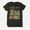 Vintage Jethro Tull Band Tour Graphic Men's T-Shirt Black T-shirt with Vintage Music Graphic Regular Fit Crew Neck Machine