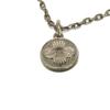 Used LV Initial Pendant 12564 M00317 7984 Synthetic Stone Aged Gunmetal Monogram Flower Stone White Men's from Japan