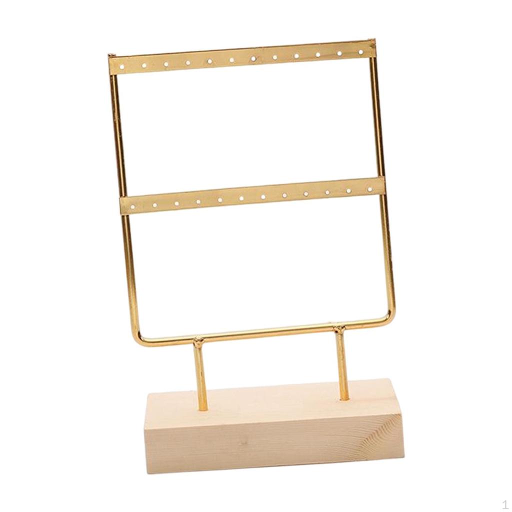 Earring Stand Large with Holes, Jewelry Towel, Metal Hanging Earrings Gift Organizer Ear