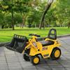 Ride-On Excavator Ride-On Digger with Shovel Kids Excavator with Storage Under Seat Sliding Car Toy Excavator for Sitting Up To 30kg