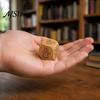 Natural Wood Reading Gift Wooden Decision Dice, 6-Sided Engraved Quotes Prompt, Library Habit Organizer Charm, Fun Companion Book Lover Dice