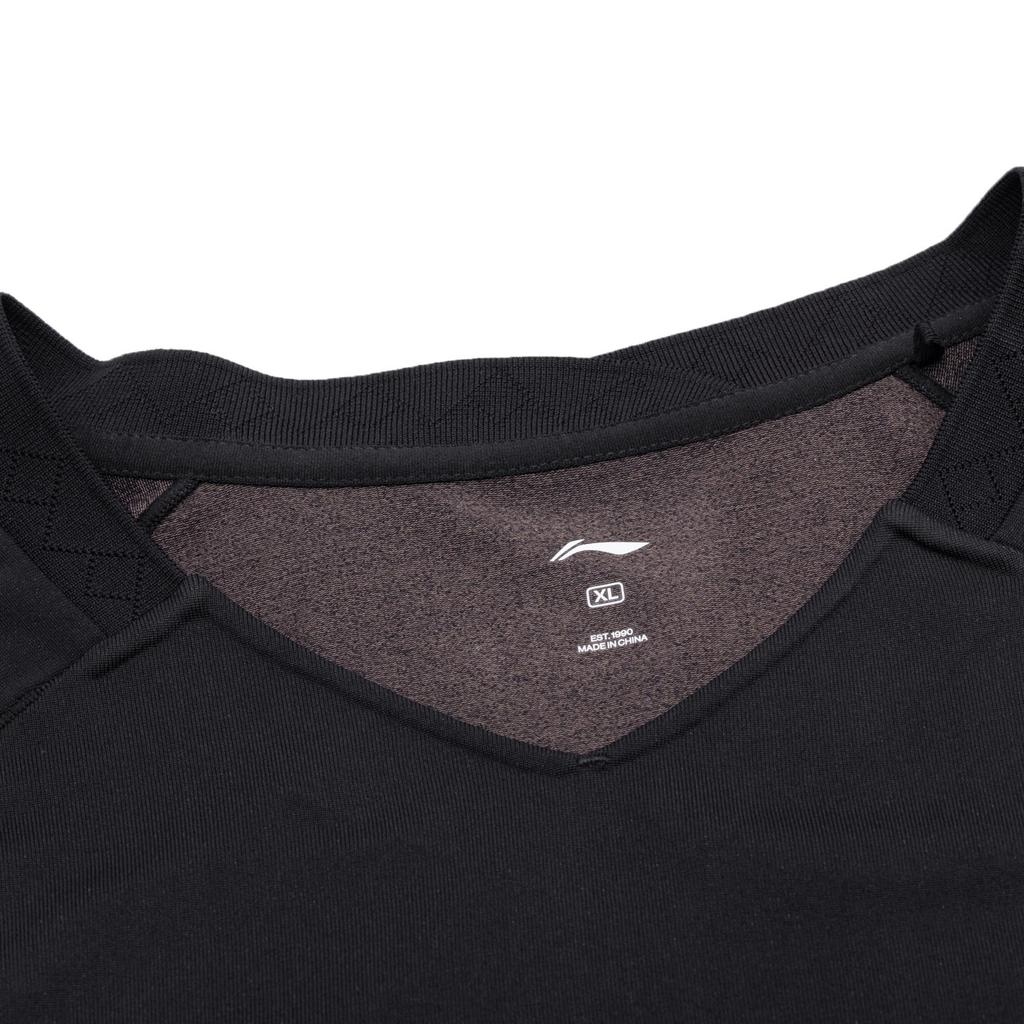 Li Ning Badminton Collection T Shirt Unisex Black AAYV019-1