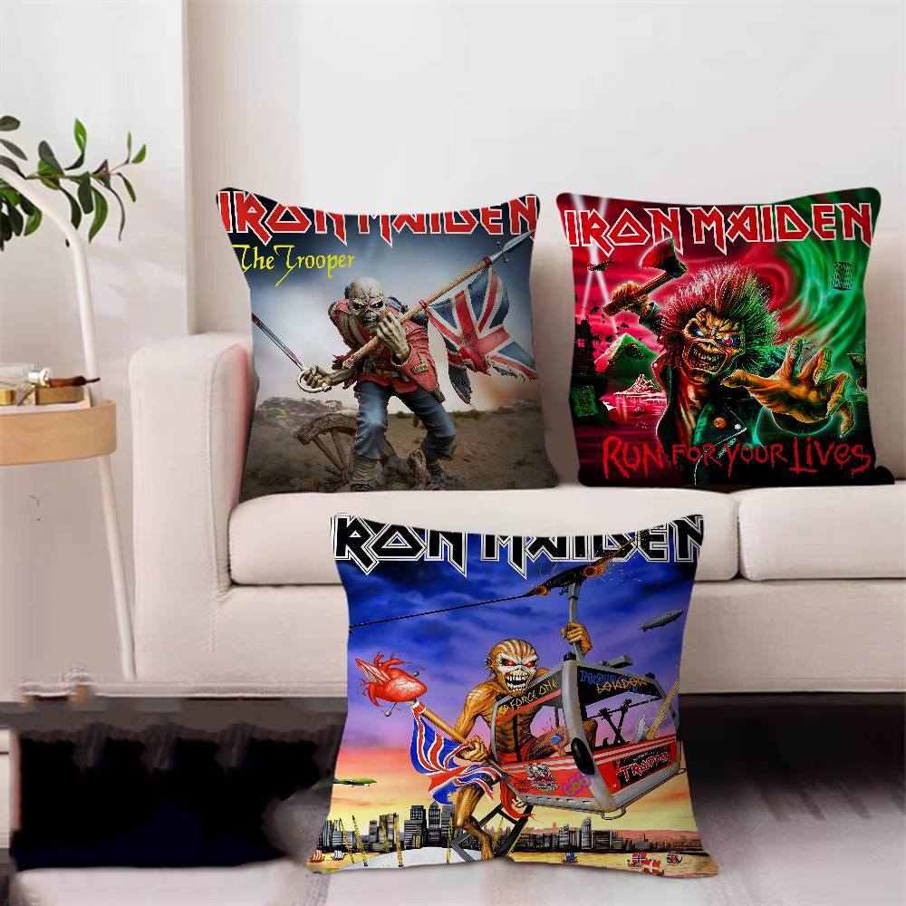 Band I-Iron C-Cool M-Maiden Pillow Cover Sofa Cushion Cover Home Room Decoration Children Gift