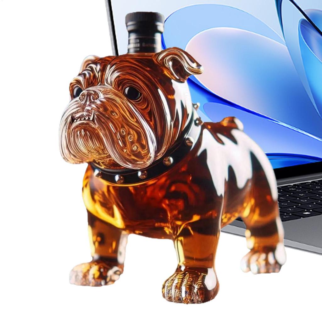 French Bulldog Whiskey Bottle Household Whiskey Decanter Alcohol Decanter For Restaurants Shelves Collectible Liquor Bottles