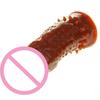 Soft Silicone Condom Thick Penis Extender Wolftooth Stretchable Sleeve Adult Toy