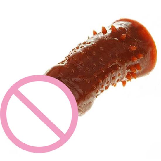Weiches Silikon-Kondom, dicker Penis-Extender, Wolftooth, dehnbare Hülse, Erwachsenenspielzeug
