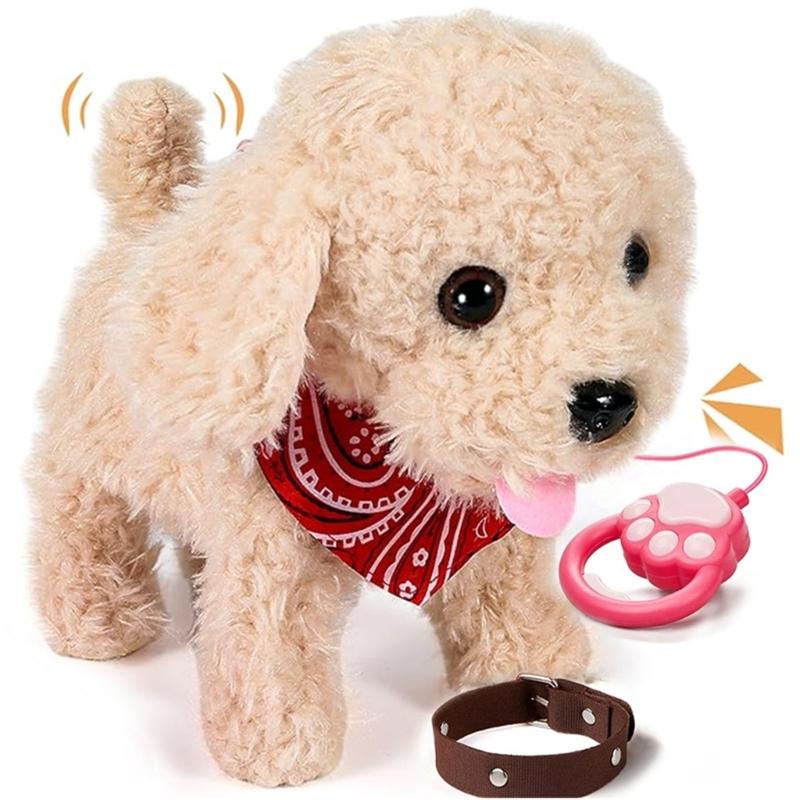 Remote Electronic Plush Dog Interactive Plush Dog Toy With Remote Control Realistic Barking Movement For Kids Playtimes