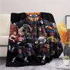 1Pc Cartoon Print Flannel Blanket, High Quality Comfortable for All Seasons, Home Decor, Warmth and Comfort, Perfect for Christmas Birthday Gift