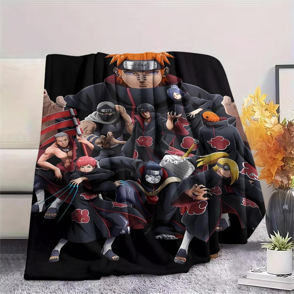1Pc Cartoon Print Flannel Blanket, High Quality Comfortable for All Seasons, Home Decor, Warmth and Comfort, Perfect for Christmas Birthday Gift