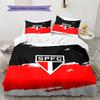 Sao Paulo FC Pattern Bedding Quilt Set  Home Decoration  Gift (1 * duvet cover + 2 * pillowcase  without core)