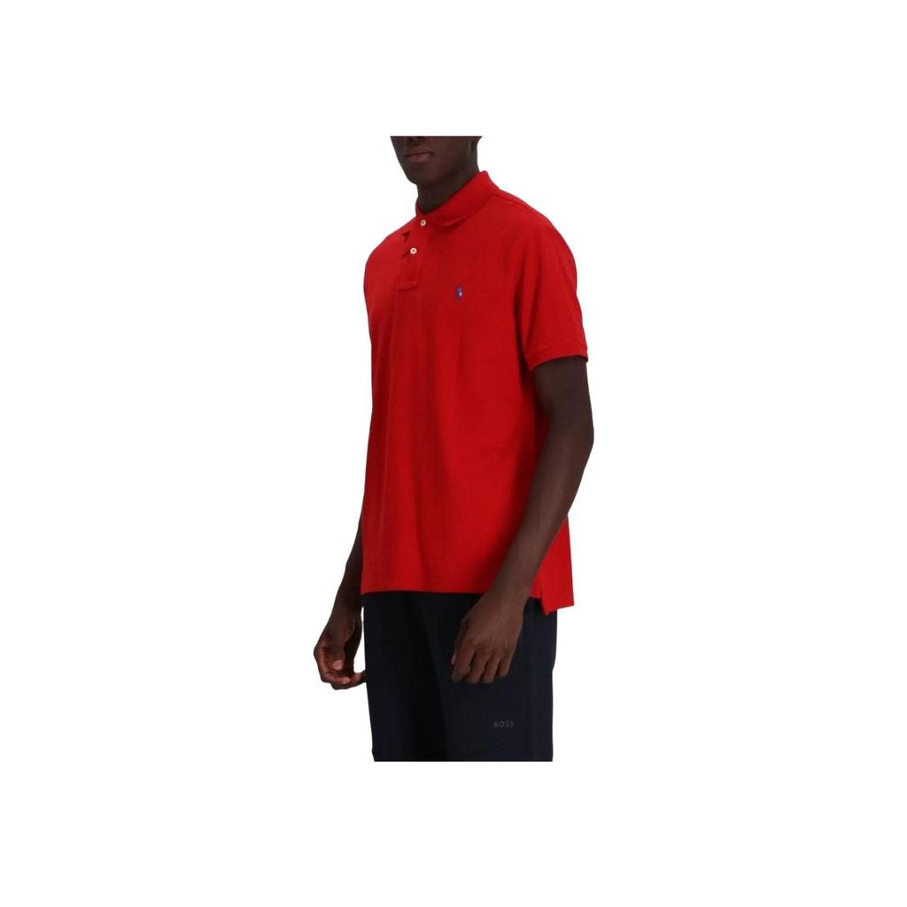 Polo Ralph Lauren Solid Color Logo Embroidered Short Sleeve Polo Shirt Men tops 710680784-392
