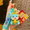 Resin Attractive Dragon Keychain Charming Cartoon Style Perfect Accessory For Keys Bags And