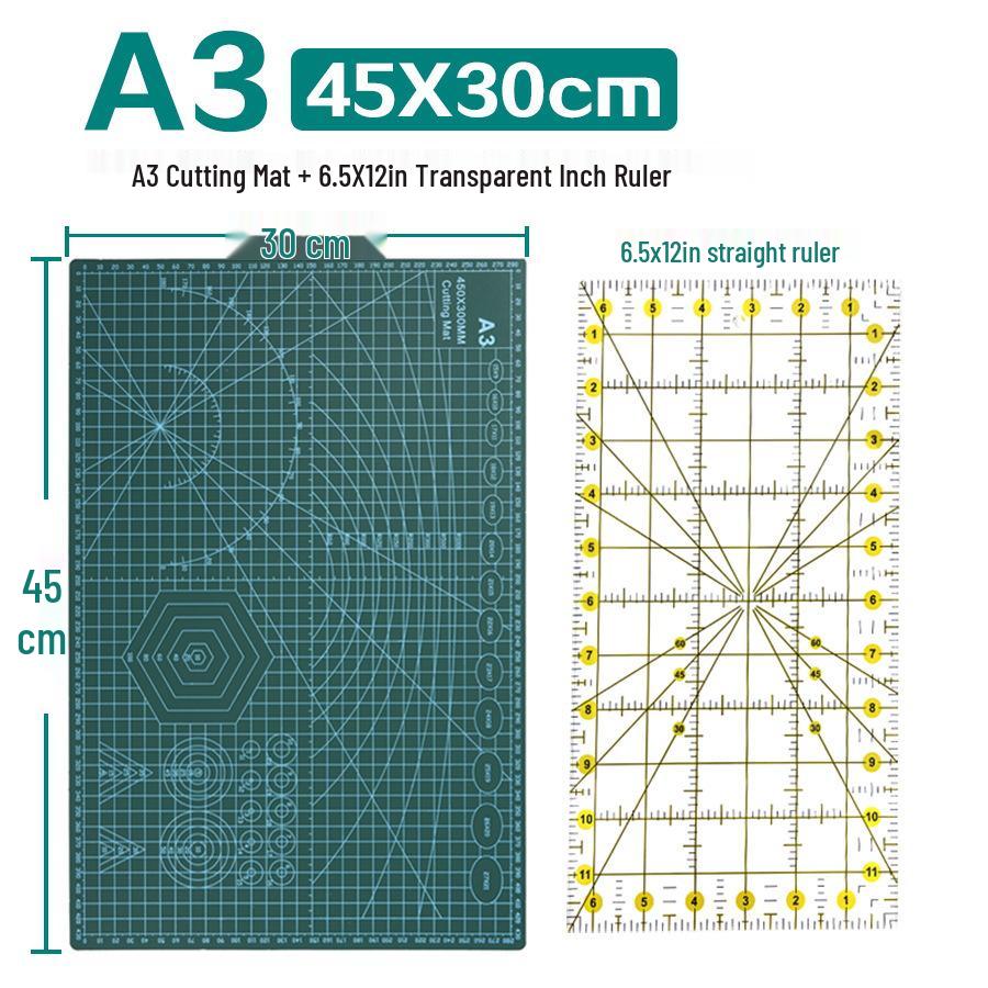 Acrylic Patchwork Ruler Set: Inch-Centimeter Tailor, Cutting, Drawing, and DIY Engraving Tools.