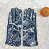Ethnic Style Knitted Gloves Fashion Embroidery Outdoor Warm Retro Gloves Cycling Finger Gloves