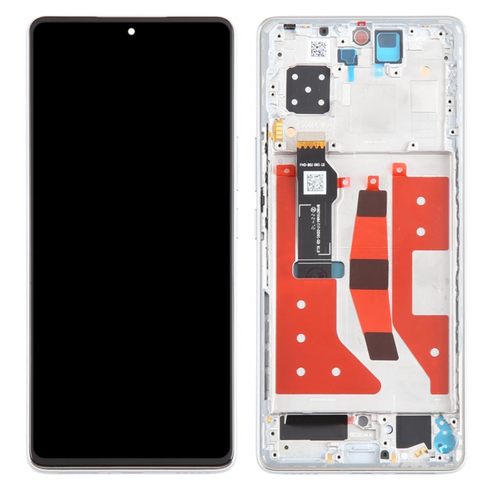 

For Honor 80 GT 5G AGT-AN00 OEM Grade S AMOLED Screen and Digitizer Assembly+Frame (Without Logo) Silver