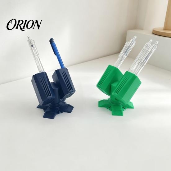 PLA Pen Stand 3D Printed Missiles Launcher Holder, Rocket Pencil Cup for Office Holder Desk, Multi-compartments Stationery Organizer Box Home