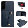 PU Leather Wallet Phone Case for Samsung Galaxy S22+,S22 Multiple Card Slots Dual Metal Button Closure Shockproof Full‑Body Protective Cover