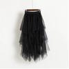 Elastic Waist Tulle Skirts Women Fashion Elastic High Waist  Mesh Tutu Skirt Peated Midi Sexy Girls Dress