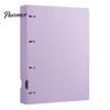 Notebook Production Folder 4-Hole Document Folder/A4 File Bag, Durable PP Portable Storage Compact Binder Folder, Macaron Colors Lightweight Organizer