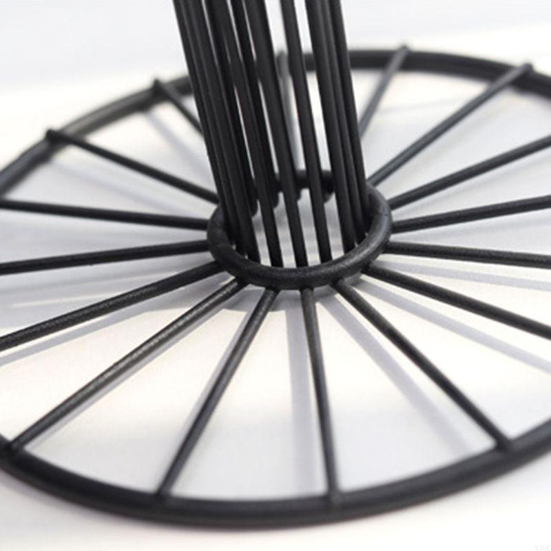 Fruit Basket Vegetable Bowl like Wine Cup Geometric Hollow Iron Crafts Home Livi X3UC