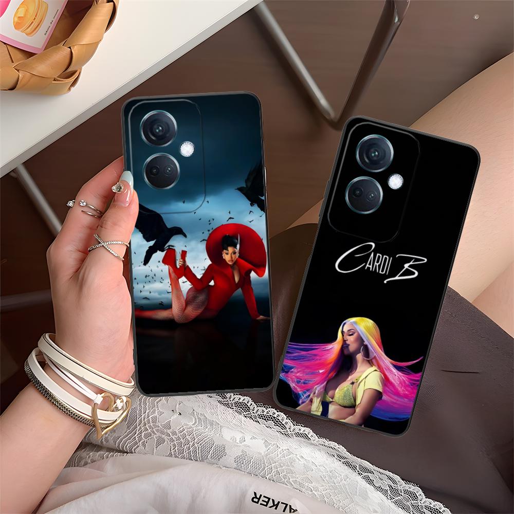 Cardi B Matte TPU Mobile Phone Case for OPPO Reno 14 13 12 11 10 9 8 7 6 5 F T Pro 5G Colorful Printing Cover