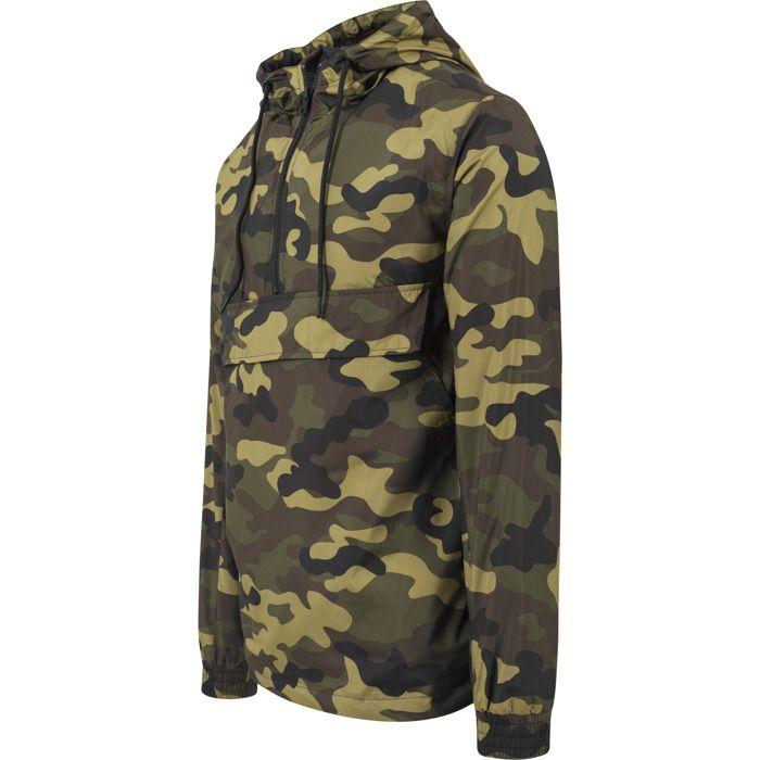 Coupe-vent - URBAN CLASSICS - Camo - Militaire - Élastique - Capuche Avec Cordon De Serrage