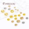 4mm 5mm 6mm 8mm Spacer Bead For Bracelets 18K Gold Plated Separator For Beads, DIY Jewelry Making Accessories