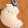 Cartoon Plush Star Pendant Good Luck Star Moon Keychain Key Ring Bag Hanging Charms  Girls