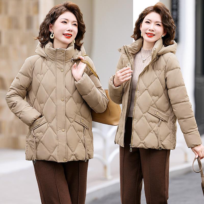 2025 winter thickened and warm down padded jacket women's short cotton jacket loose new padded jacket