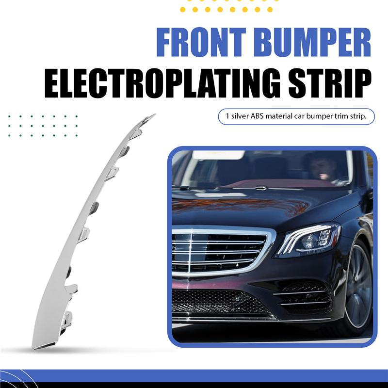 Car Front Bumper Side Chrome Trim Strip For W222 S Class 2018