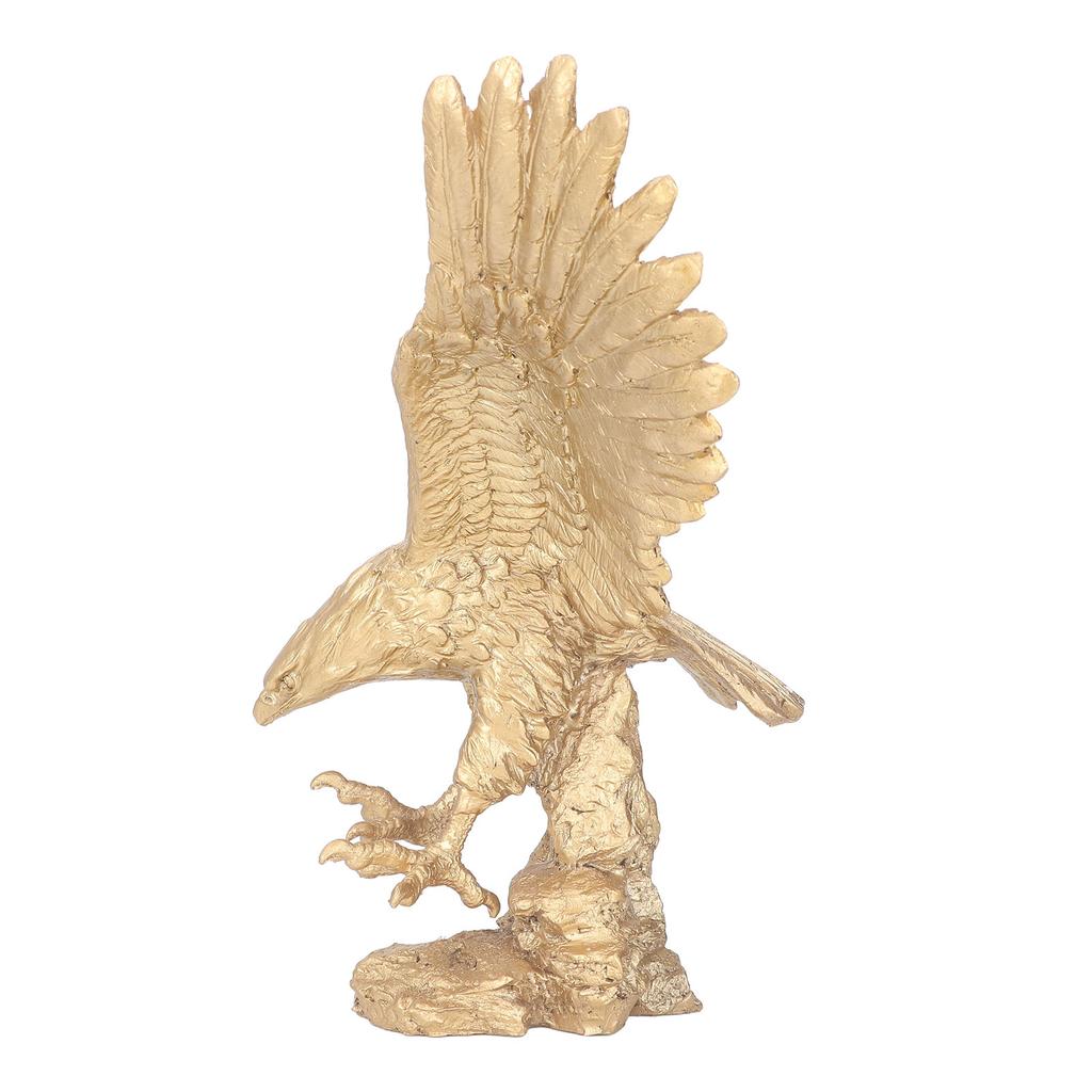 Majestic Eagle Statue Eagle Sculpture Tall Eagle On Rocks Statue Resin Ornament for TV Cabinet Wine