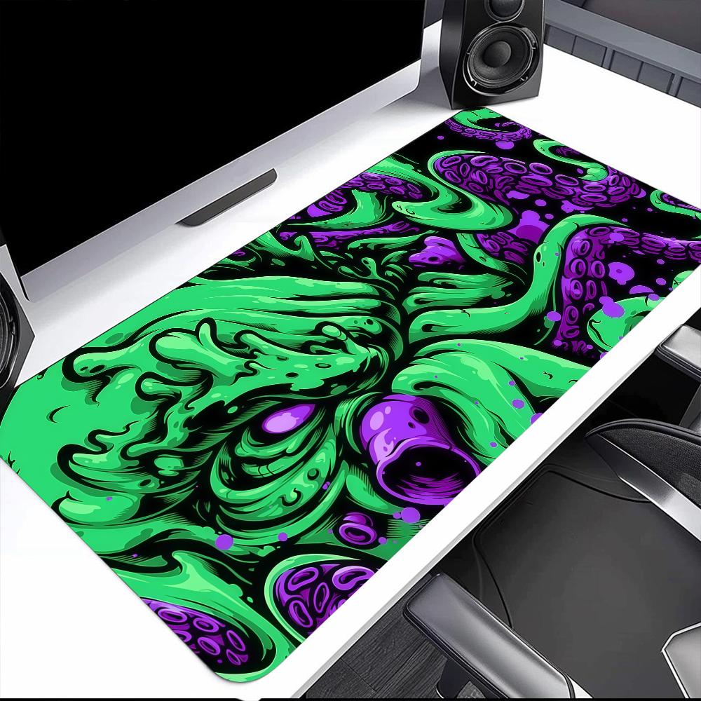 KRAKEN IMPERIUM Oktopus Monster Mauspads Große Schreibtischmatte Tastatur Ergonomisch Büro Gummi PC Rutschfest Ausfransungsfrei Zuhause Benutzerdefiniert