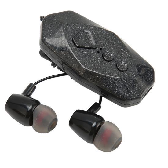 Collar Clip Wireless Earphone HiFi Stereo Sound Full Automatic Dual Ear Portable Business Wireless Bluetooth Headset 