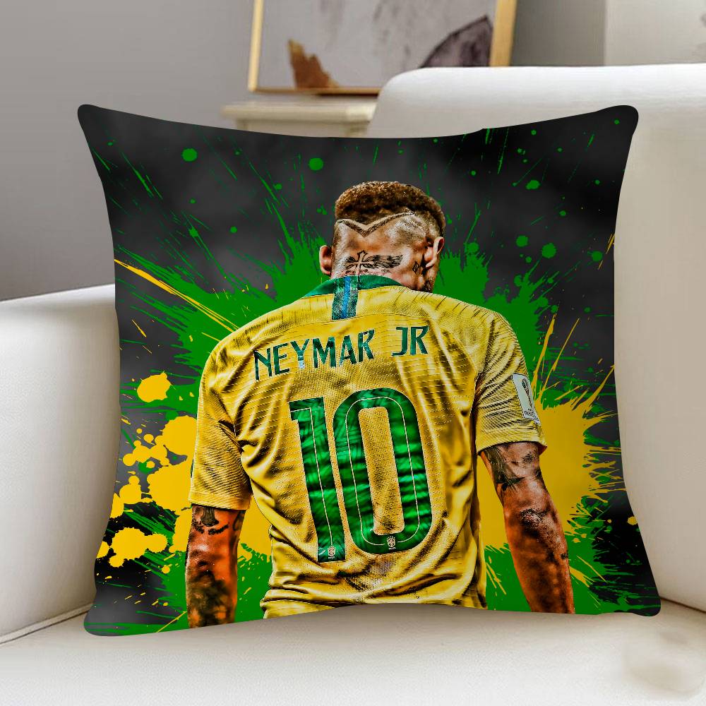Football N-Neymar Personalized Pillow Cover Kids Bedroom Wild Party Decor Pillowcase Kid Birthday Shower Gift