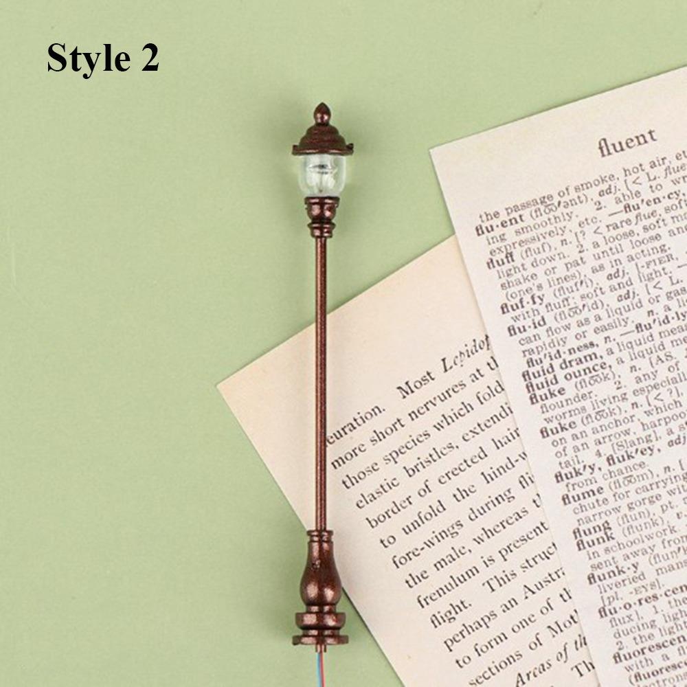 

6 стилей Модель белого света АБС Металл Материал Сад Двор Светодиодный свет Новый Кукольный домик Настенный светильник 2