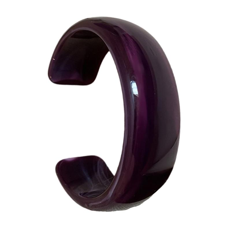 Bracciali Bangle in Acrilico Bangle Rotondo Largo Gioielli Eleganti Accessorio di Moda Artistico Adatto per Donne alla Moda Regalo