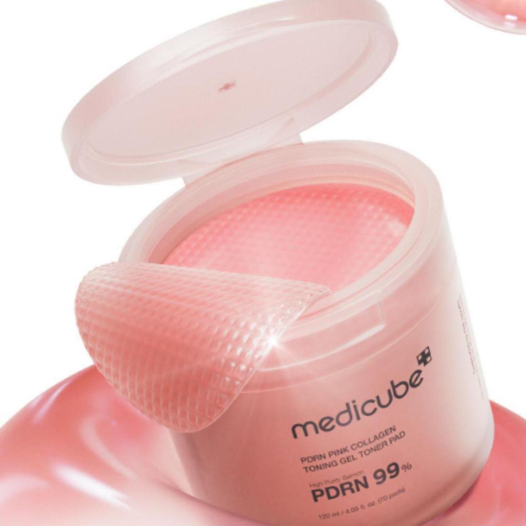 Medicube PDRN Pink Collagen Toning Gel Toner Pad 70ea
